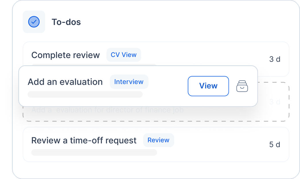 Own every hiring stage